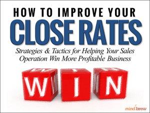 How to Improve Your Close Rates
